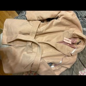 New Missguided coat pink/beige size 6 for women